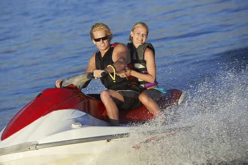 jet skiing