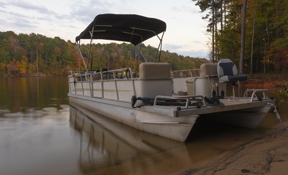 Pontoon boat in Myrtle Beach SC